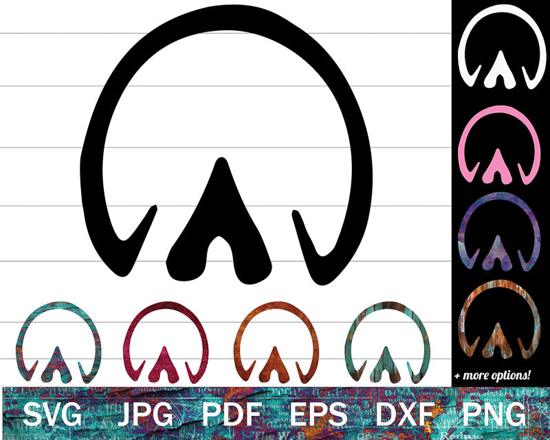 Barefoot Hoof SVG & PNG Bundle