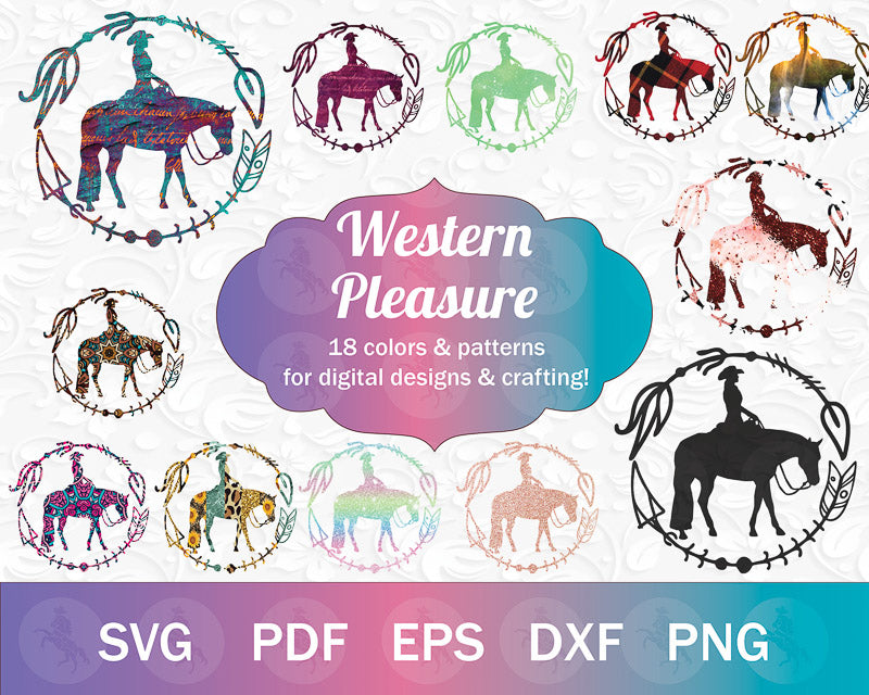 Western Pleasure SVG Bundle (Badges)