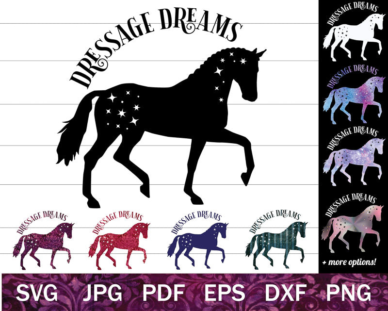 Dressage Dreams - Dressage Horse SVG Bundle