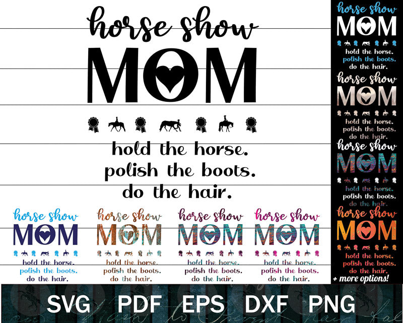 Horse Show Mom SVG