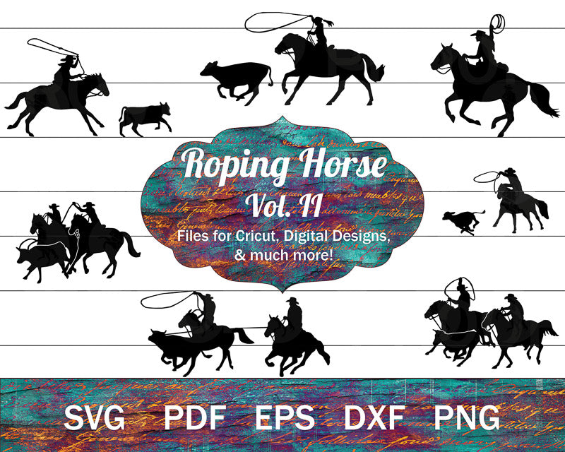 Roping Horse SVG Bundle Vol. II
