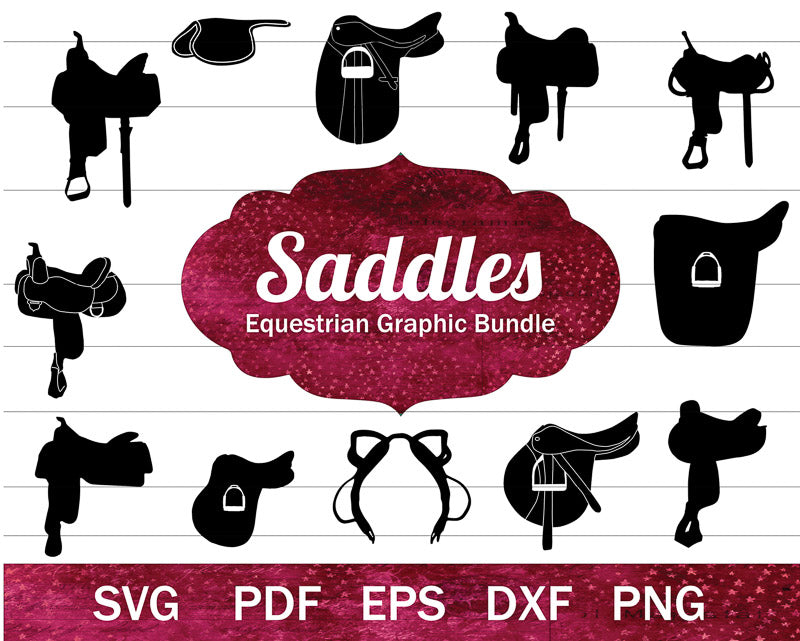 Horse Saddle SVG Bundle