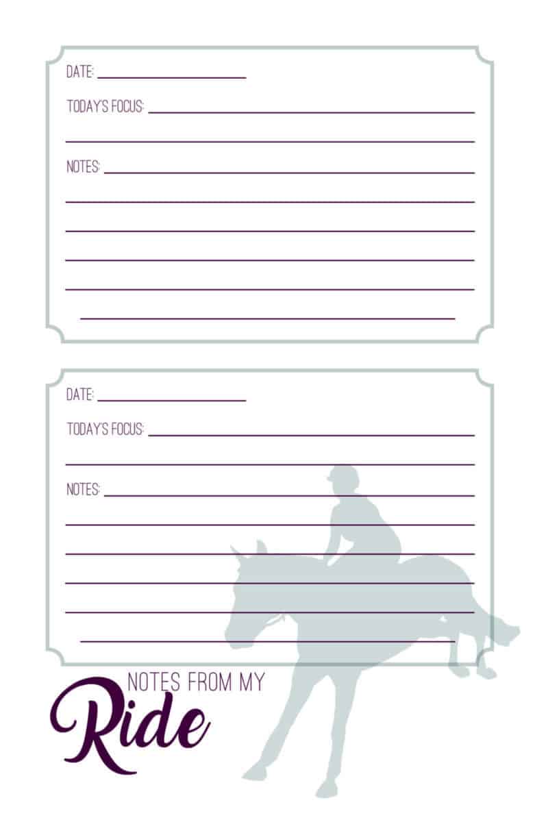 The Hunter Jumper's Journal