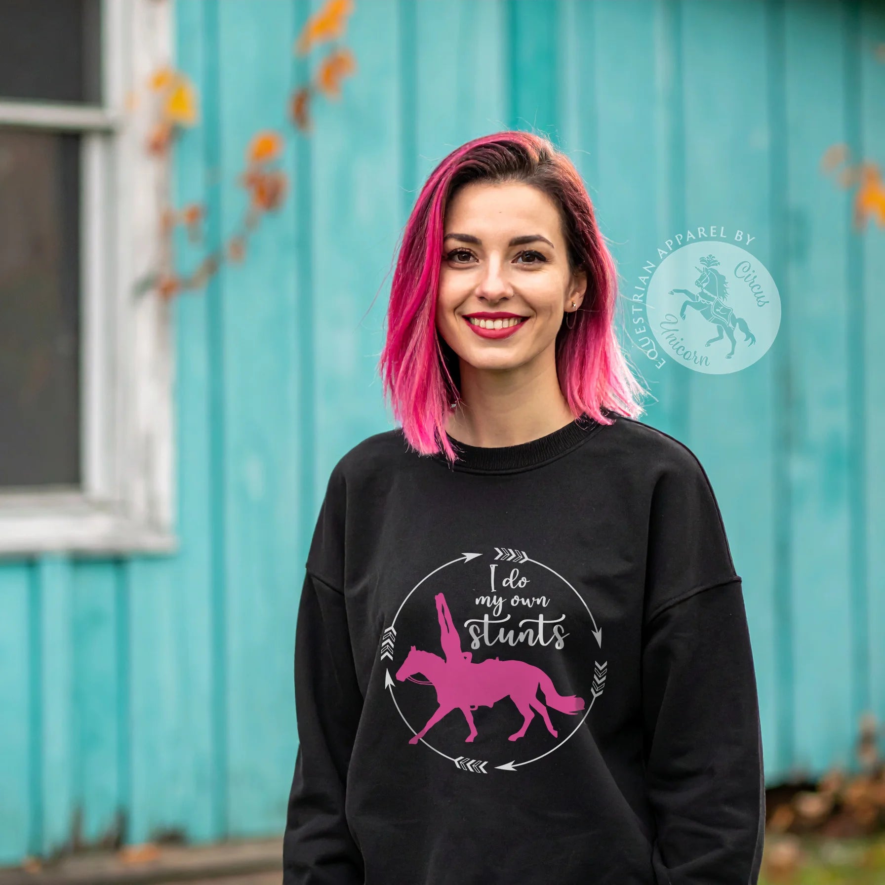 I Do My Own Stunts Trick Rider Sweatshirt