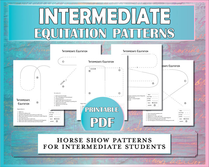 Intermediate Equitation Patterns (Printable)