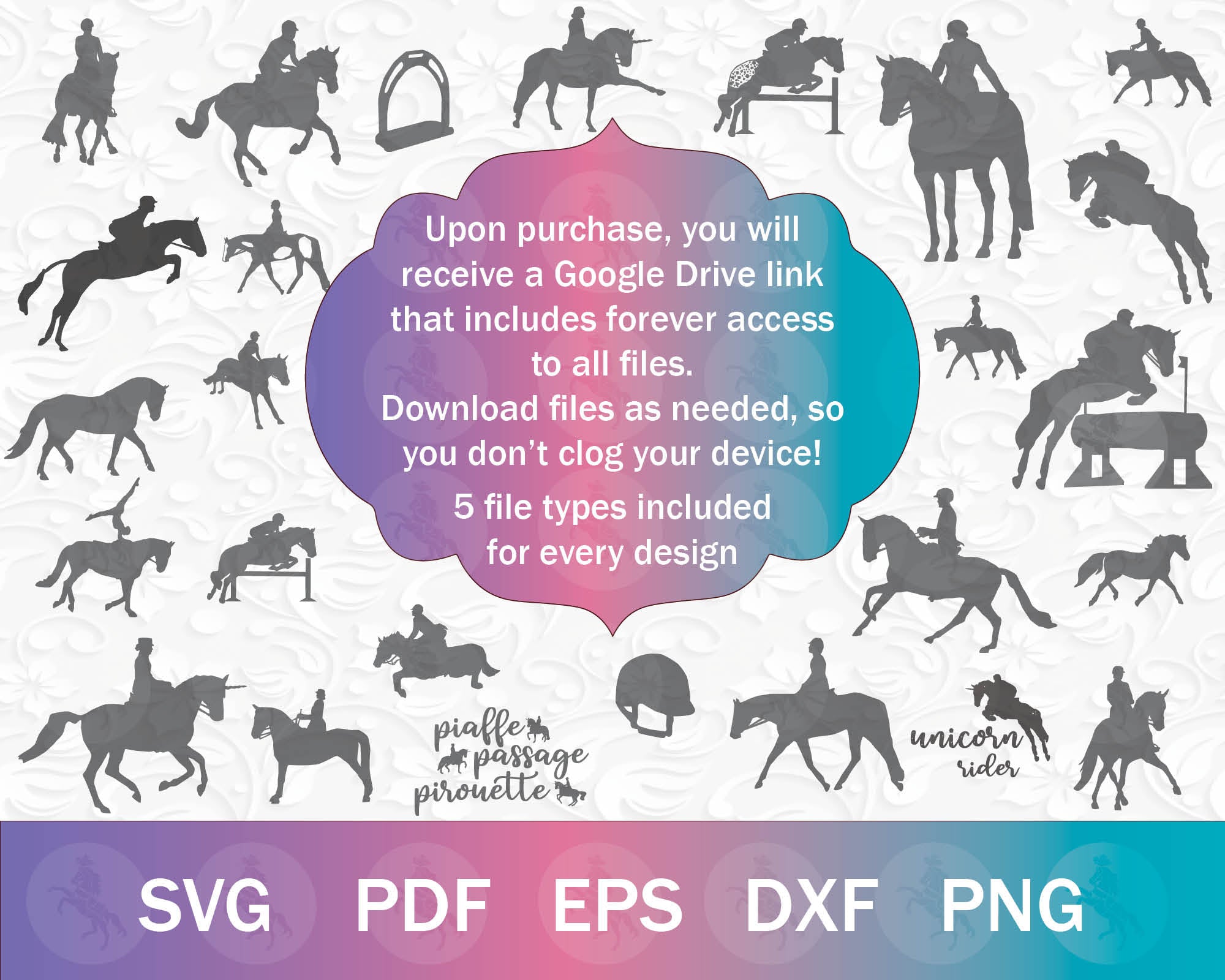 The MEGA English Horse SVG PNG Bundle