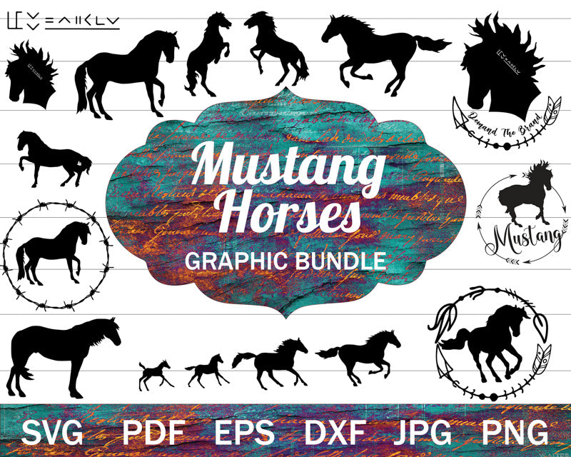 Mustang Horse SVG Bundle