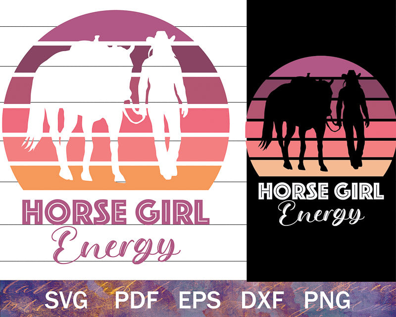 Horse Girl Energy Graphic Bundle