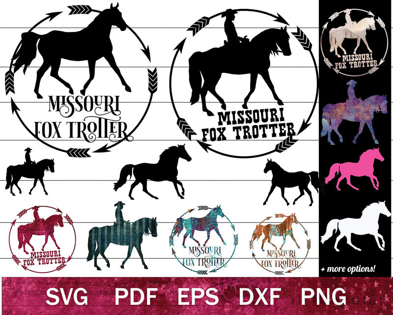 Missouri Fox Trotter SVG Bundle