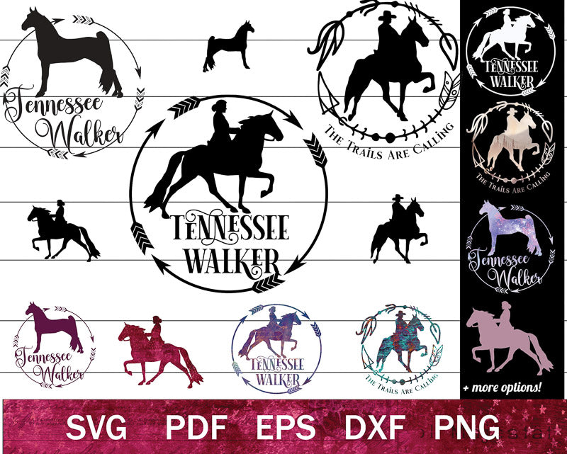 Tennessee Walking Horse SVG Bundle