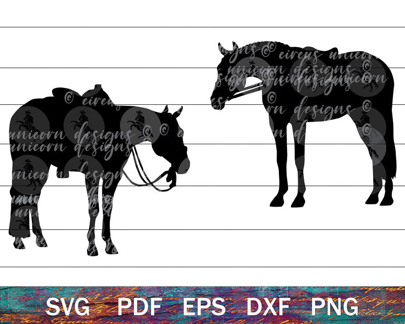Horse Show SVG Bundle - Western Horse & English Horse II
