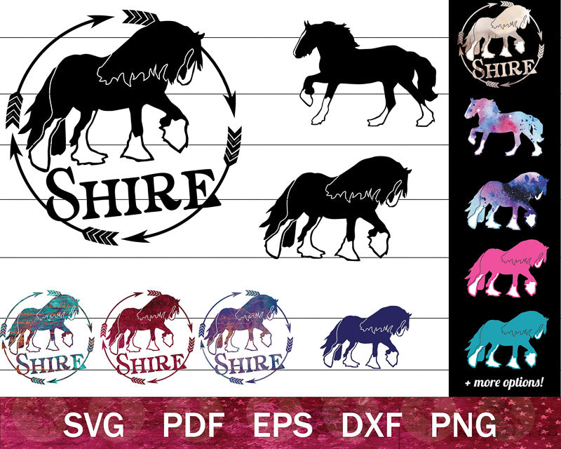 The Shire Horse SVG Bundle