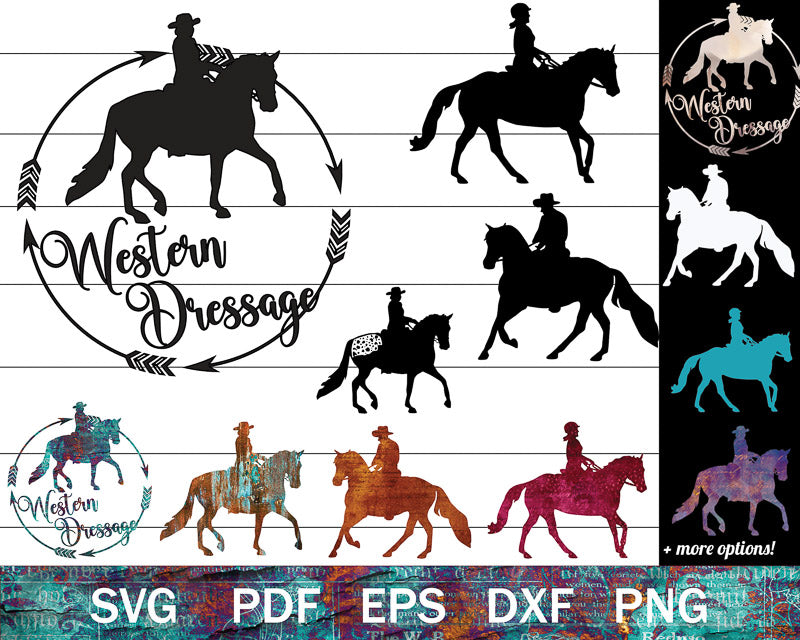 Western Dressage SVG Bundle
