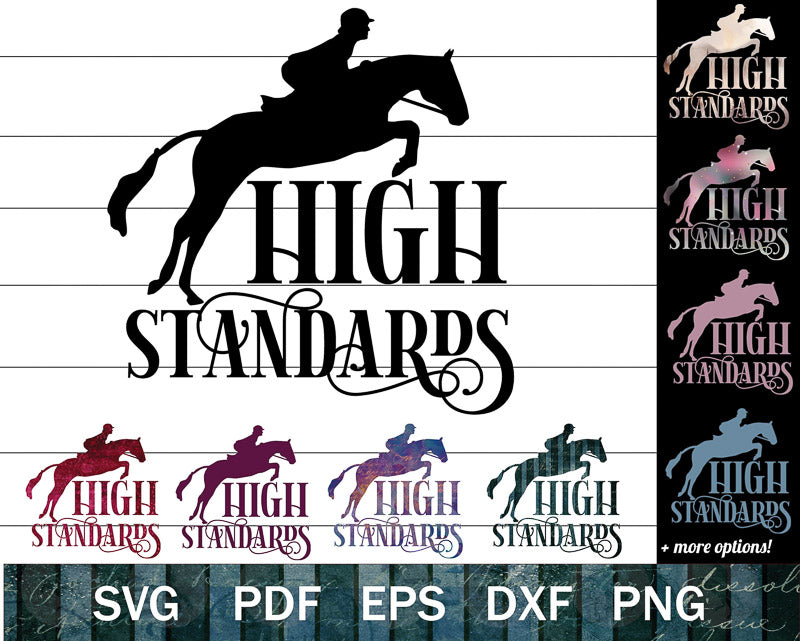 High Standards - Jumping Horse SVG Bundle