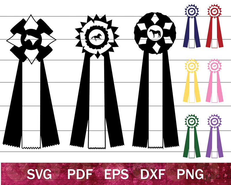 Horse Show Ribbons SVG Bundle