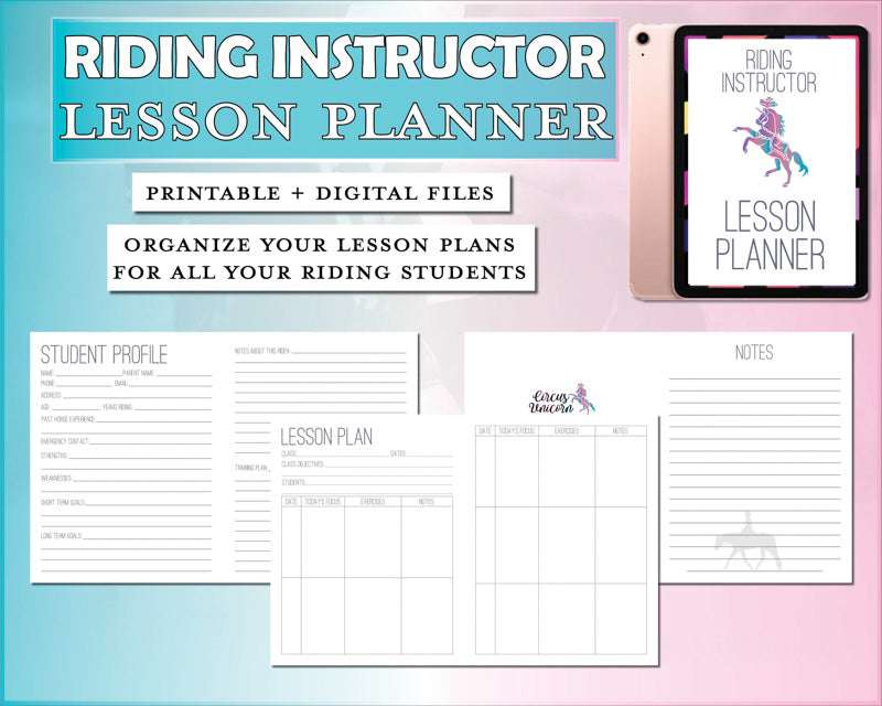 The Riding Instructor Lesson Planner - PDF