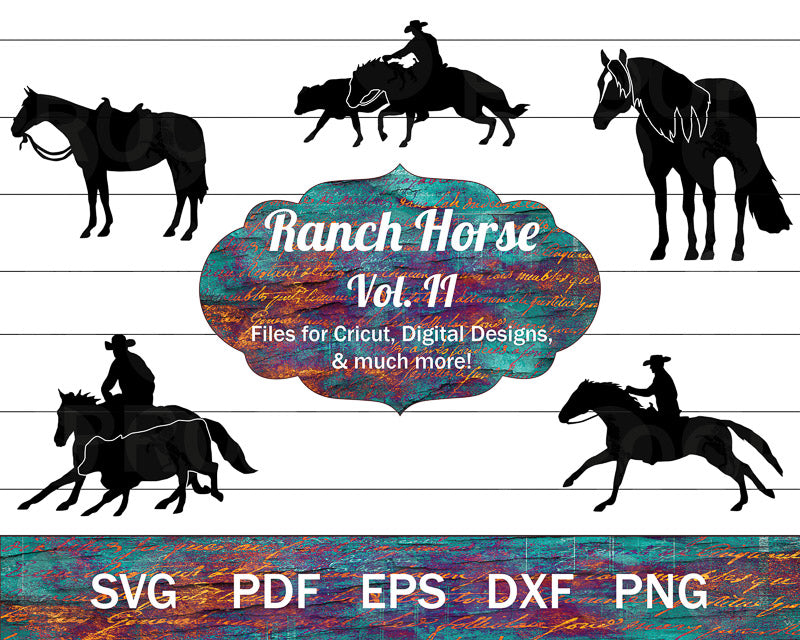 Ranch Horse SVG Bundle Vol. II