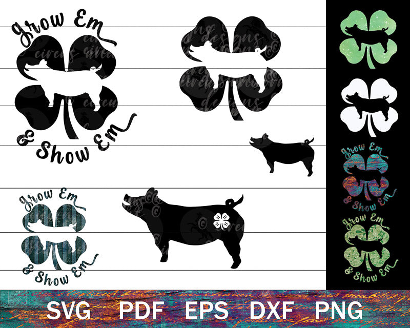 4-H Pig SVG