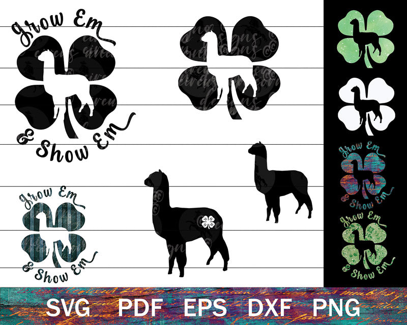 4-H Alpaca SVG