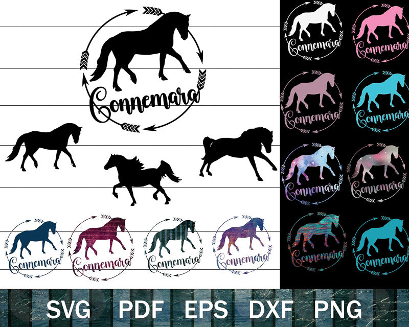 Connemara Pony SVG Bundle