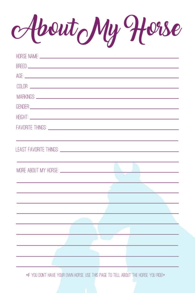 The Equestrienne's Journal - Digital/PDF