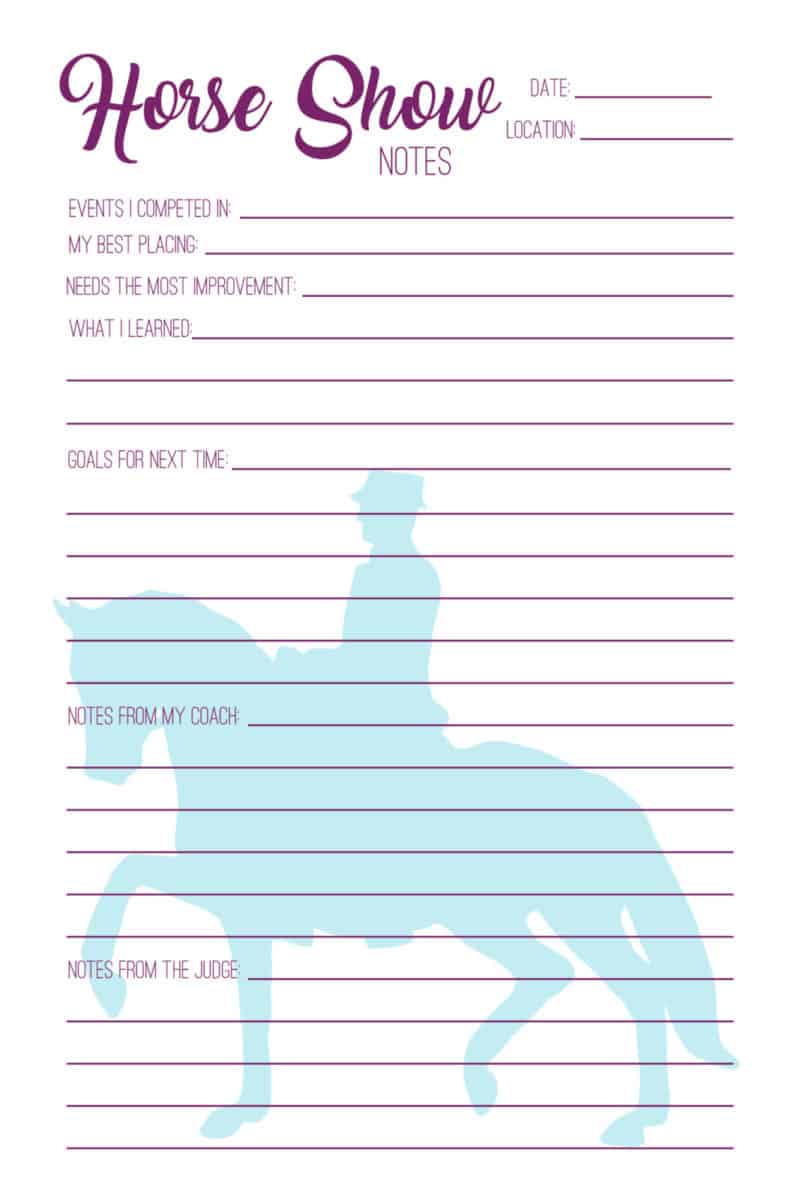 The Equestrienne's Journal - Digital/PDF