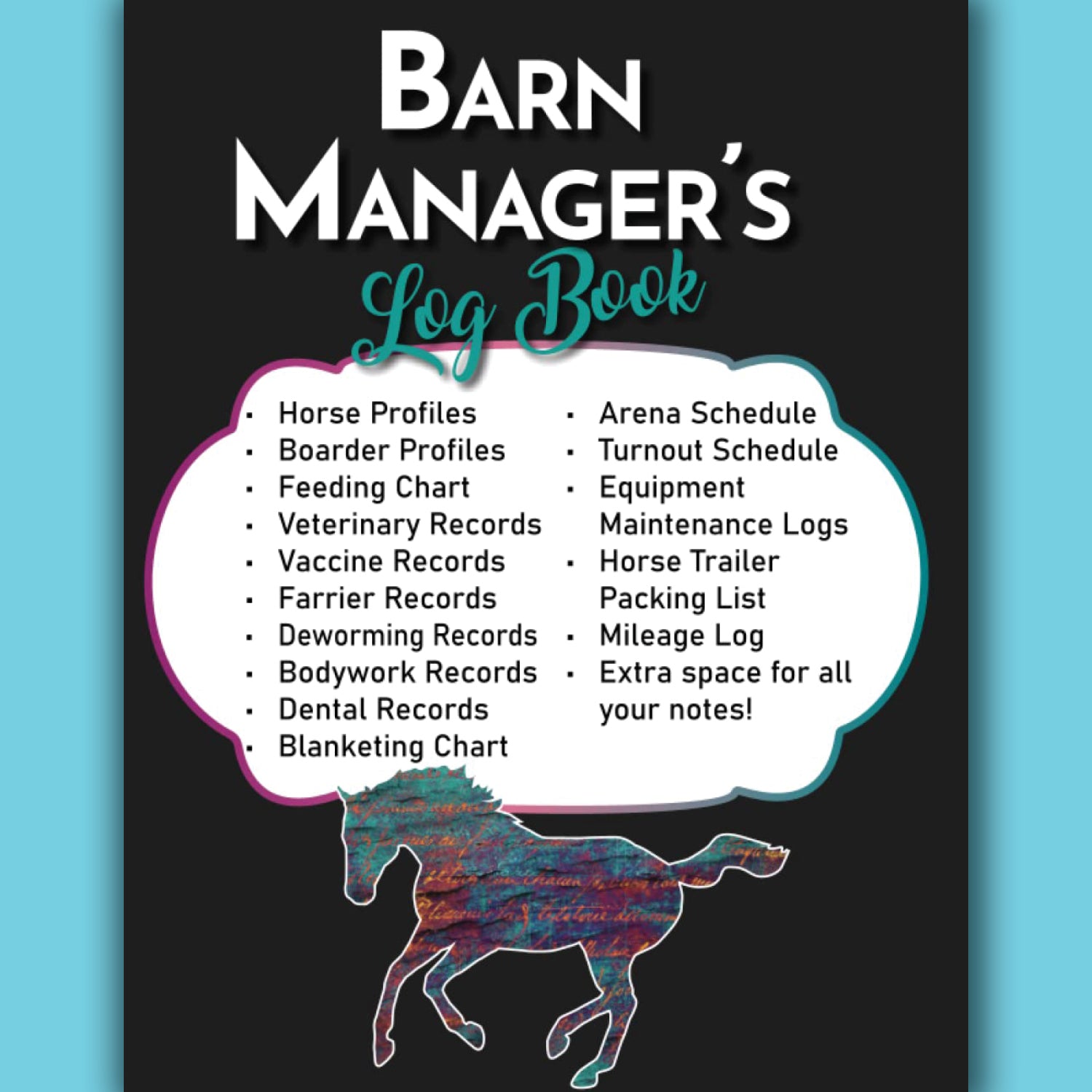 The Barn Manager's Log Book