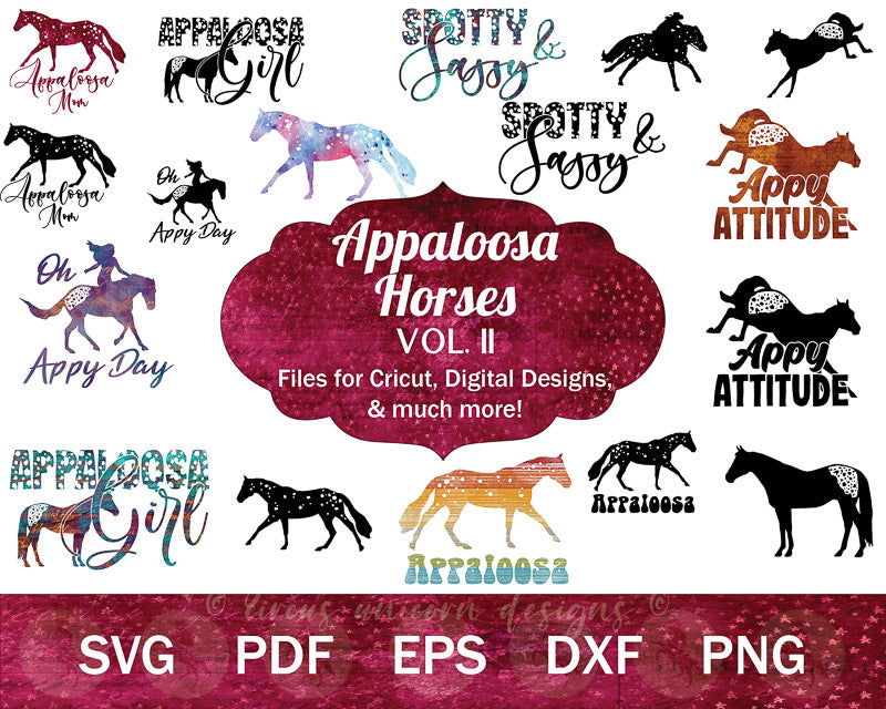 The Appaloosa Horse SVG Bundle Vol. II